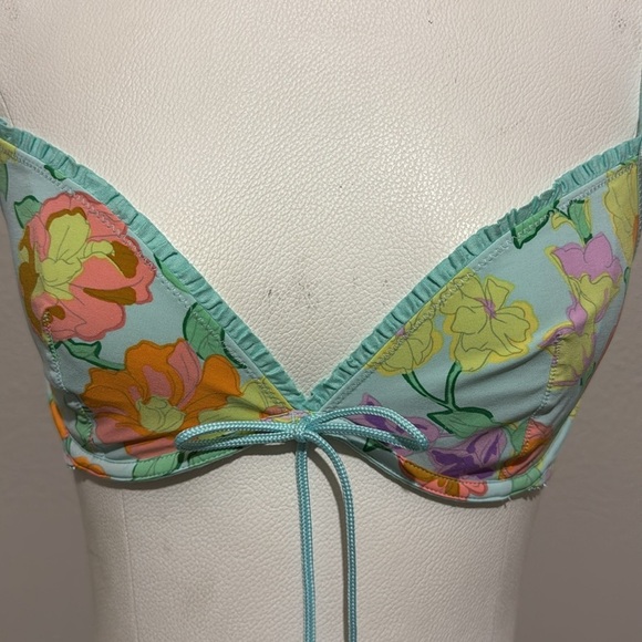 Savage X Fenty FREE SPIRIT FLORAL UNLINED PLUNGE BRA - Picture 3 of 6